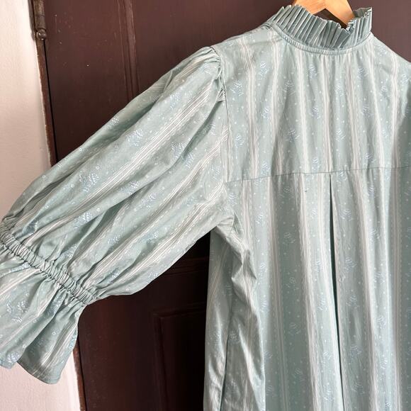 LILLOU | The Dream Collection Sage Green Maxi Dress Romantic Cottagecore Large - Picture 5 of 10